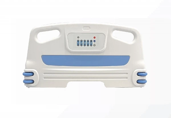 Painel de cama médica com botão de controle elétrico